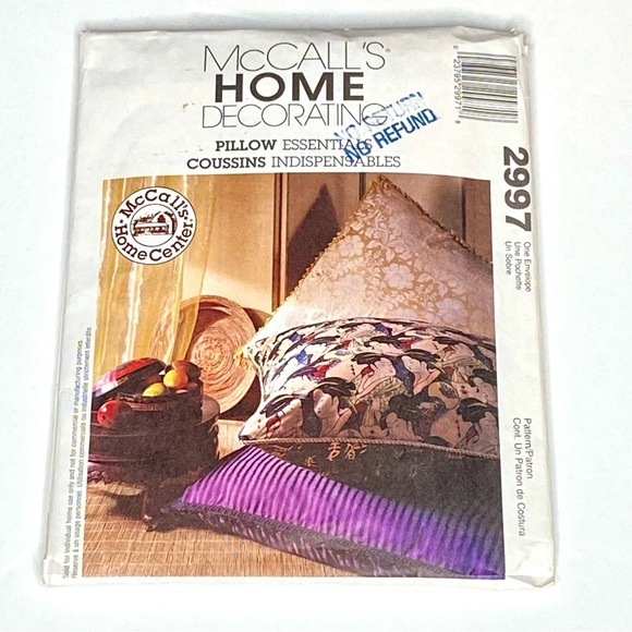 Other - Vintage Sewing Pattern of different shapes of Pillows - Never Used